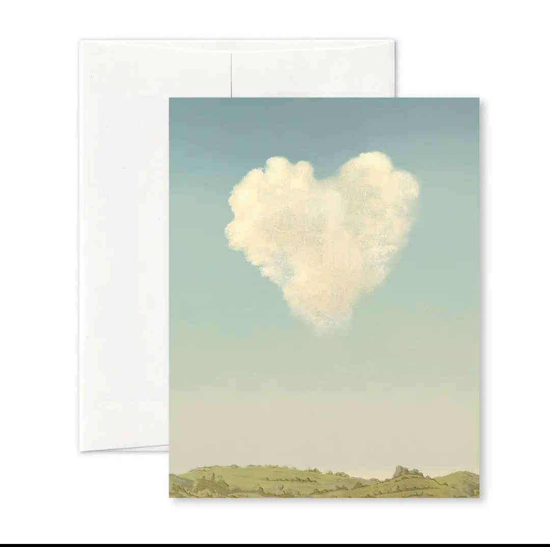 “I cloud you” greeting card  recycled white envelopes