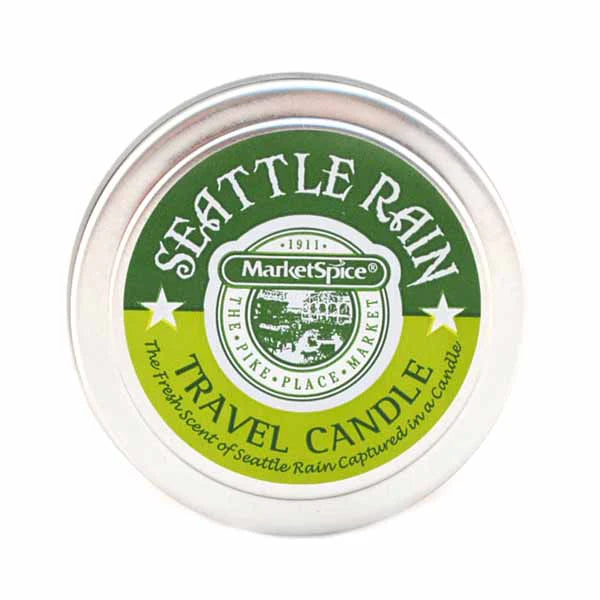 Seattle Rain Travel Candle