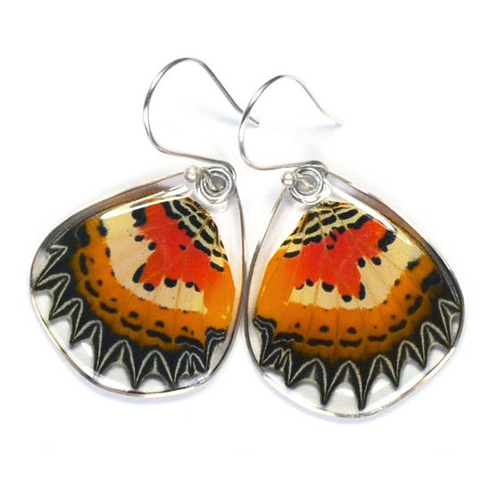 Malay Lacewing Butterfly Earrings