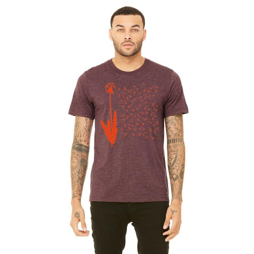 1000 Wishes Tee Shirt Heather Maroon