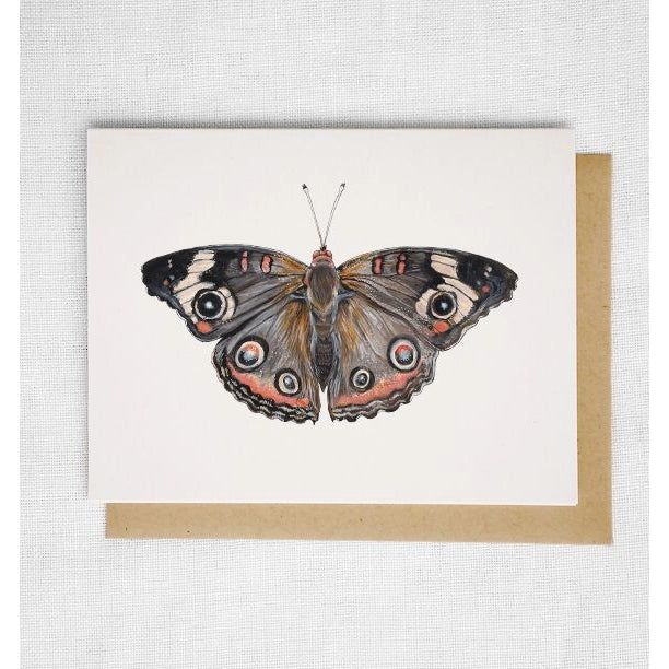 Common Buckeye Butterfly Card