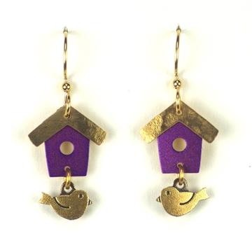 Birdhouse Earrings