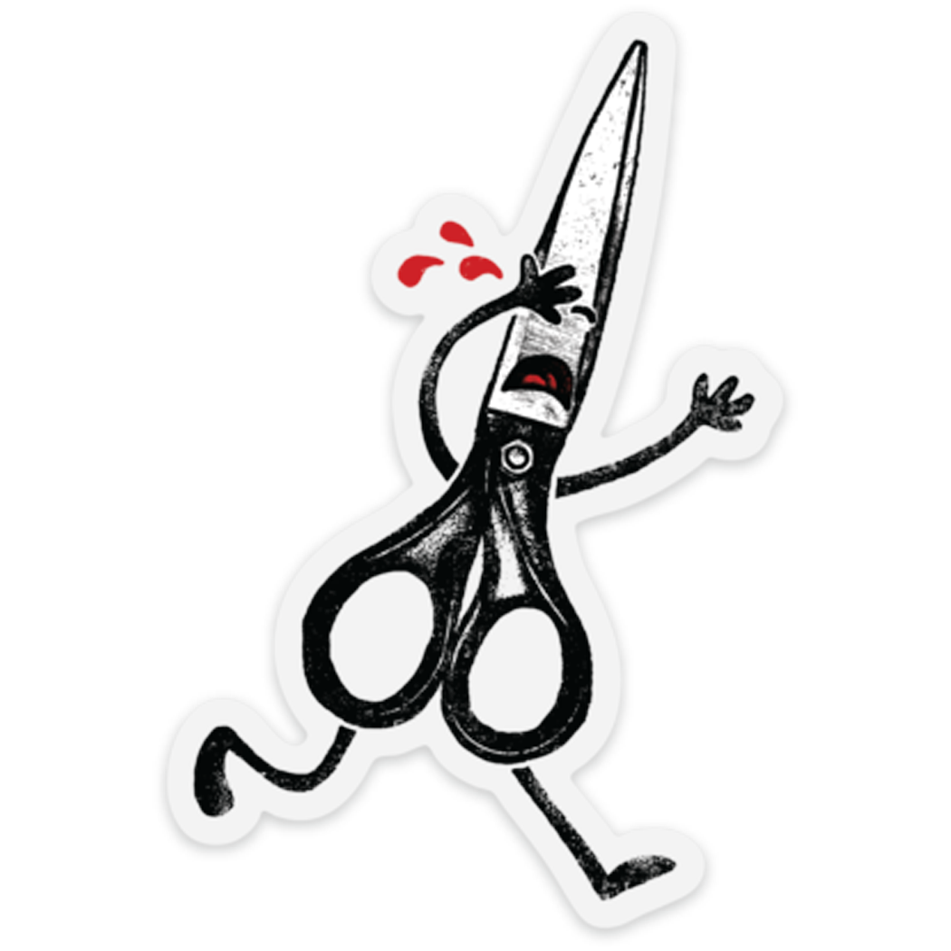 Running with Scissors Sticker