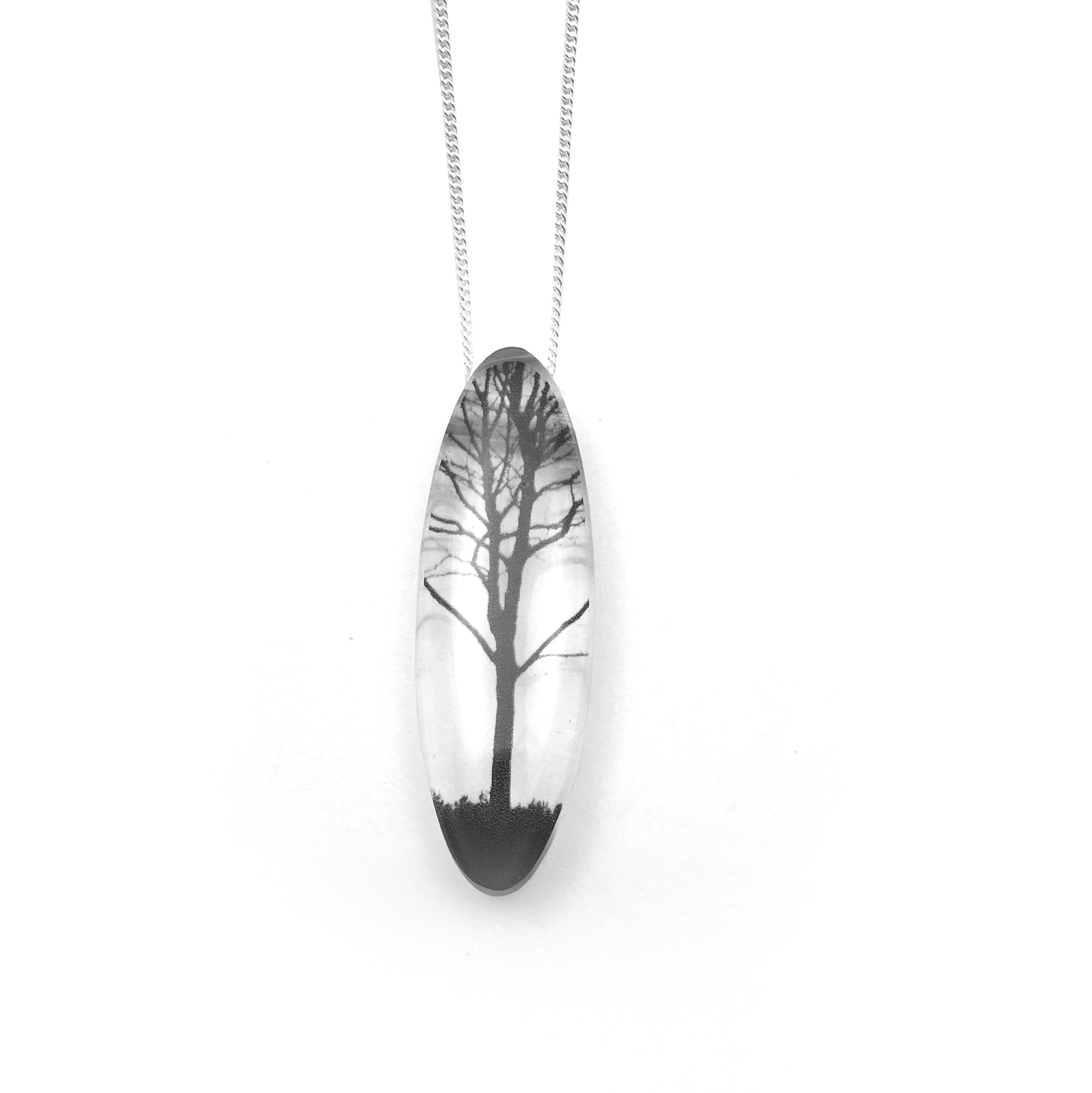 Oval City Tree Necklace