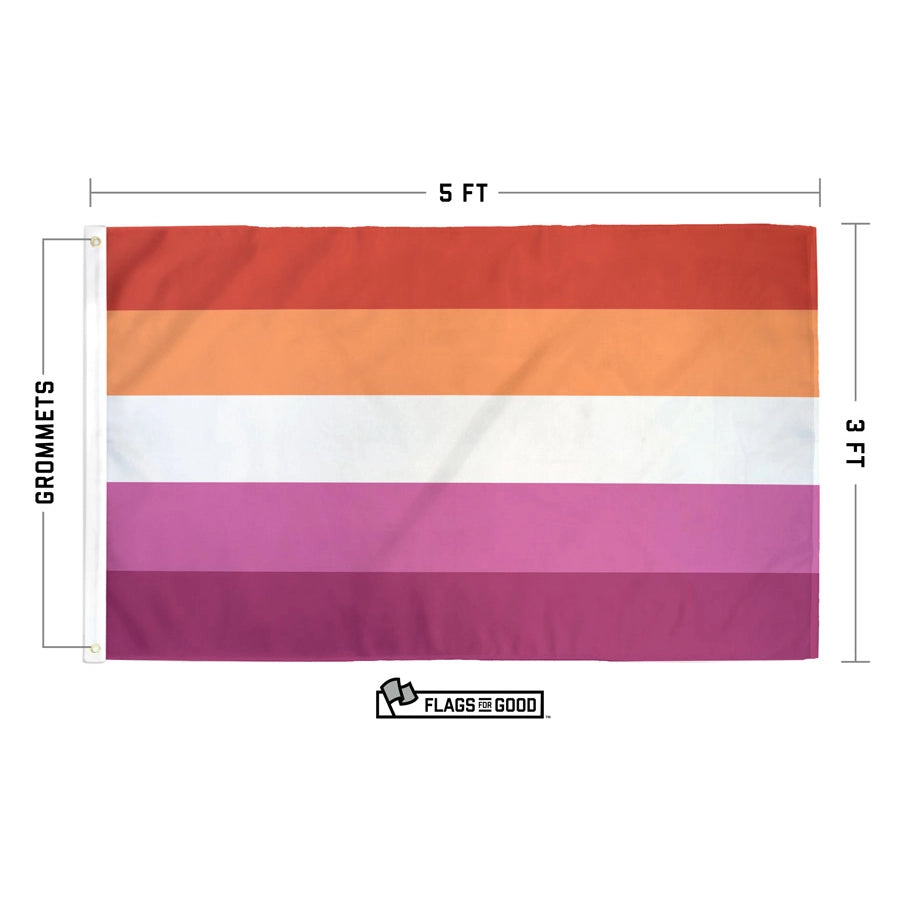 Lesbian Pride Flag | Single Sided