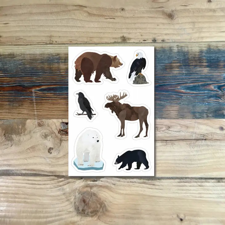 Alaska Animals Sticker Sheet