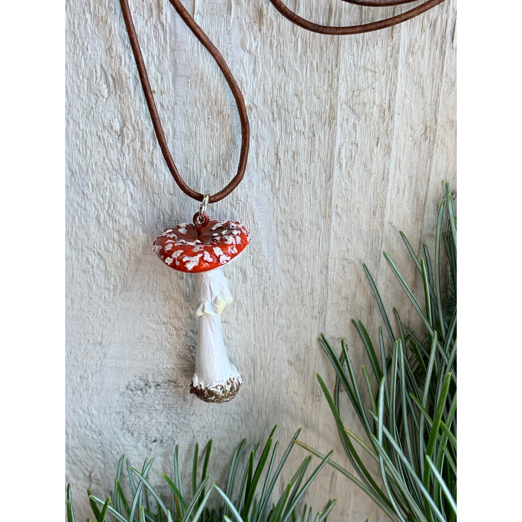 Amanita Muscaria Necklace