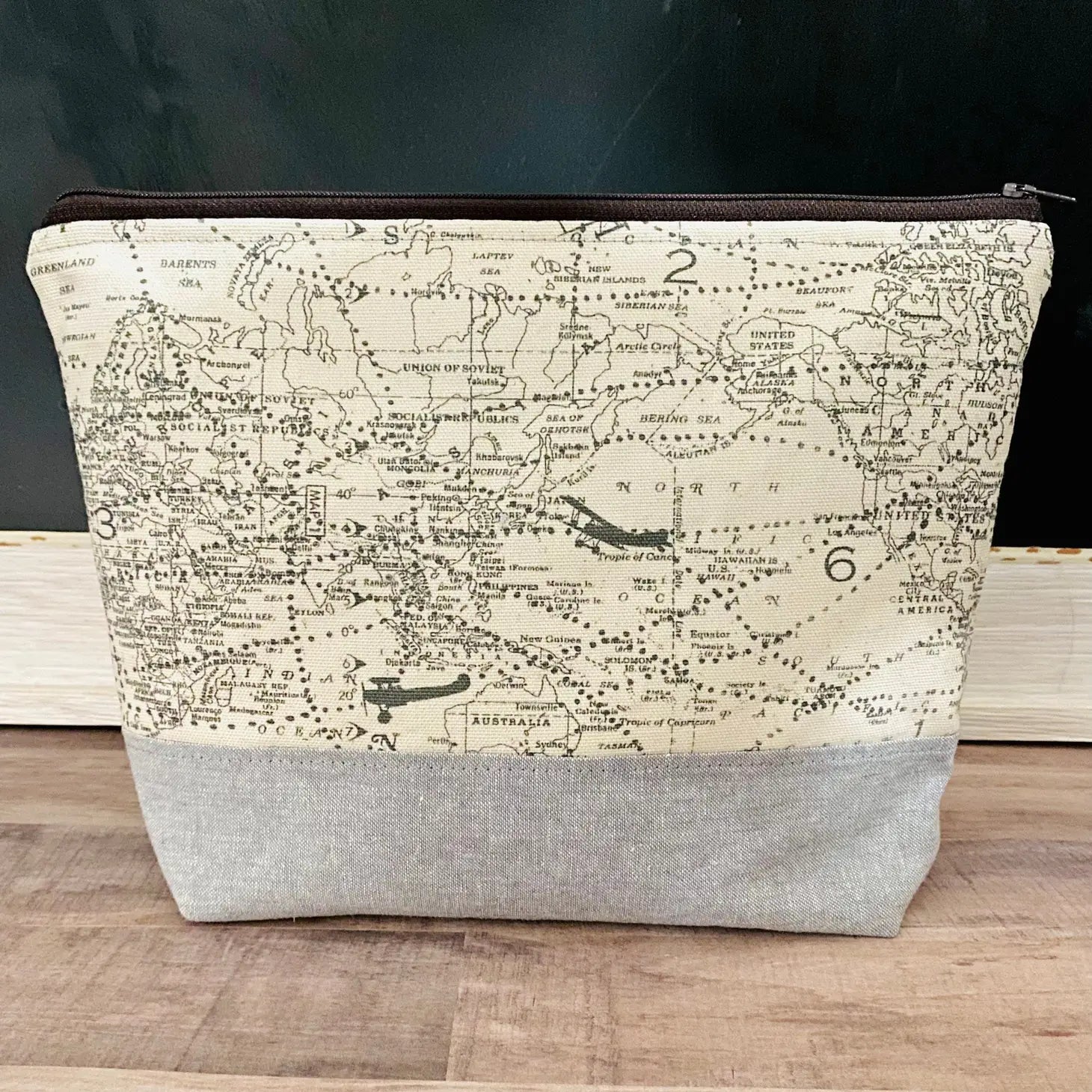 Antique Maps Cosmetic Bag