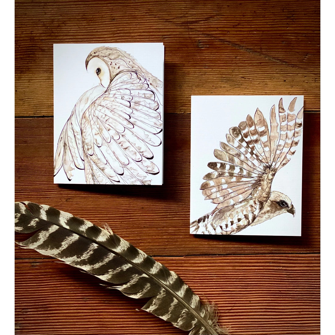 Barn Owl Folding Card