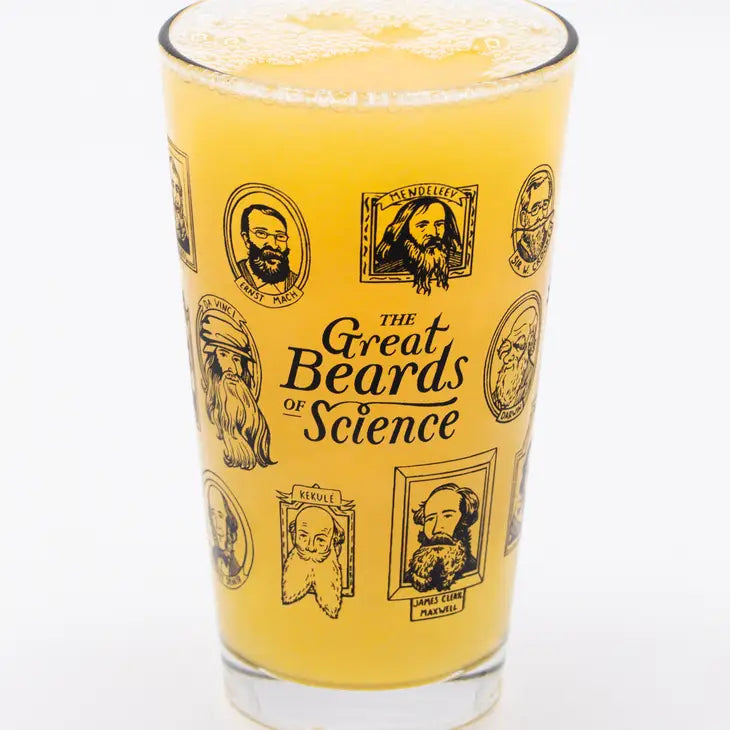 Beards of Science Glass Pint