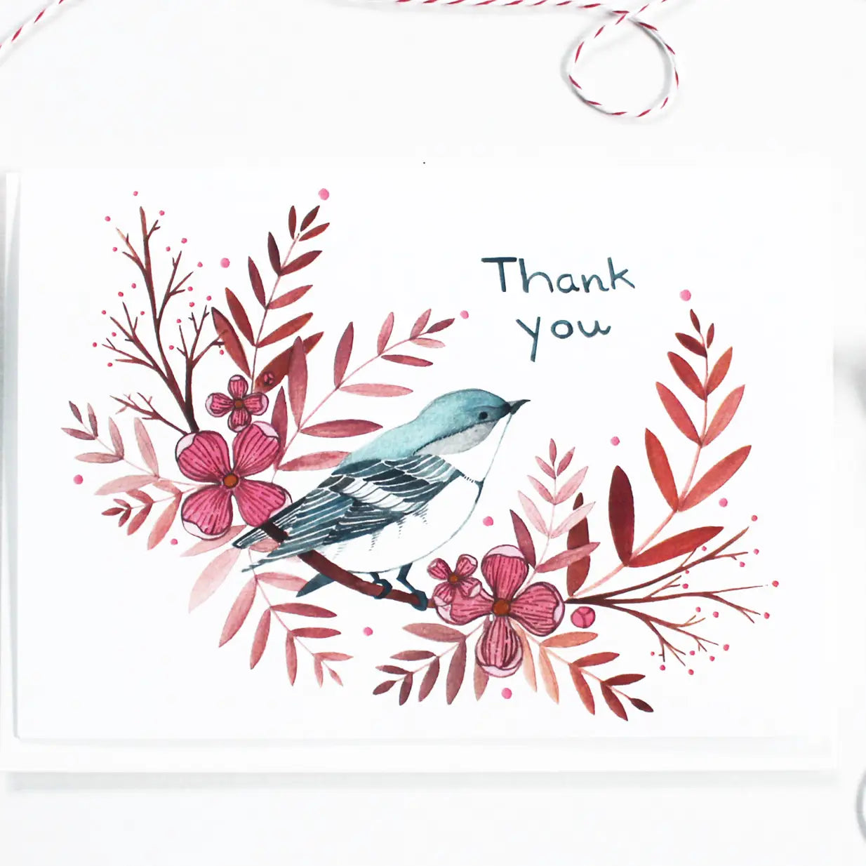 Blue Bird Thank You Card