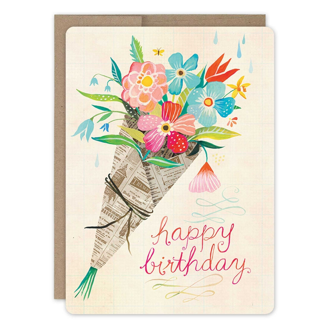 Bouquet Birthday Card