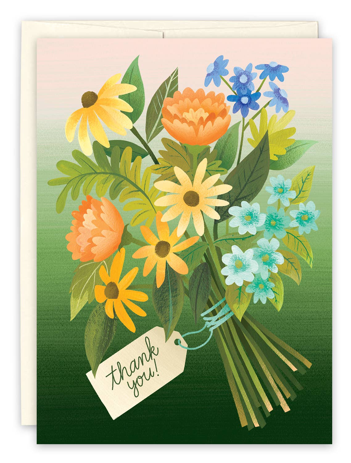 Bouquet Thank You Card