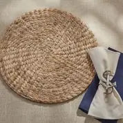 Braided Hyacinth Round Placemat