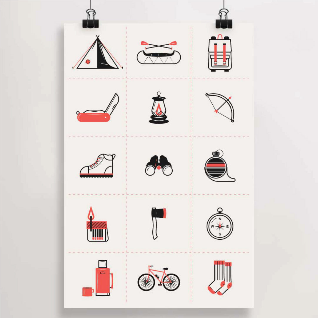 Camping Print (12x18) PRE ORDER