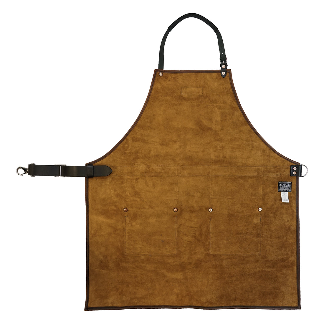 Cognac Leather Rugged Apron