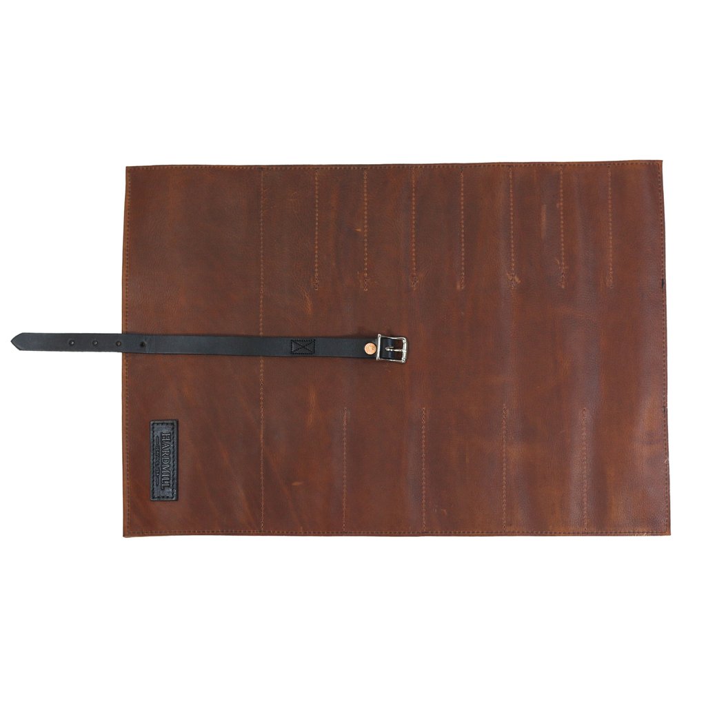 Cognac Leather Tool Roll