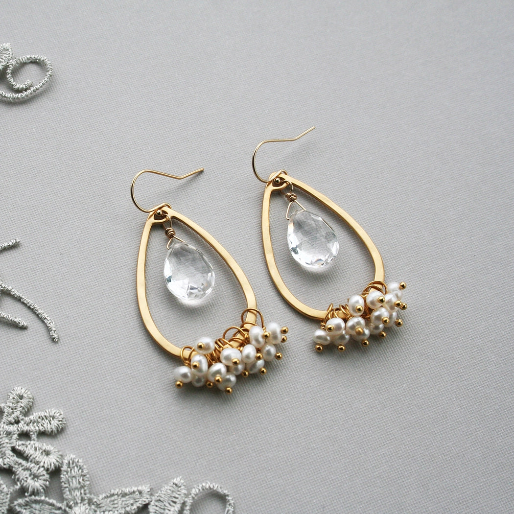 Crystal Teardrop Earrings