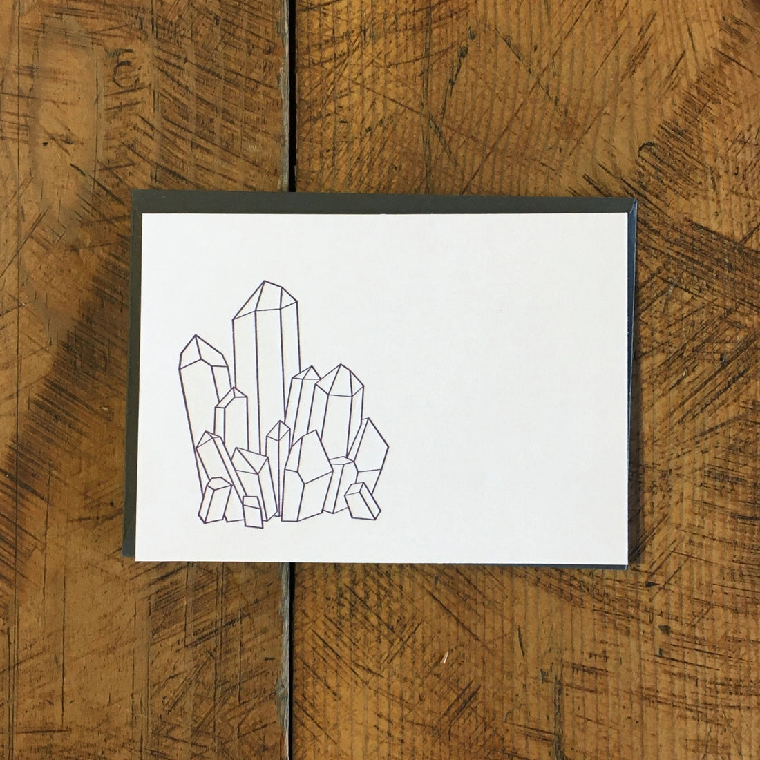 Crystals Letterpress Gift Enclosure Card