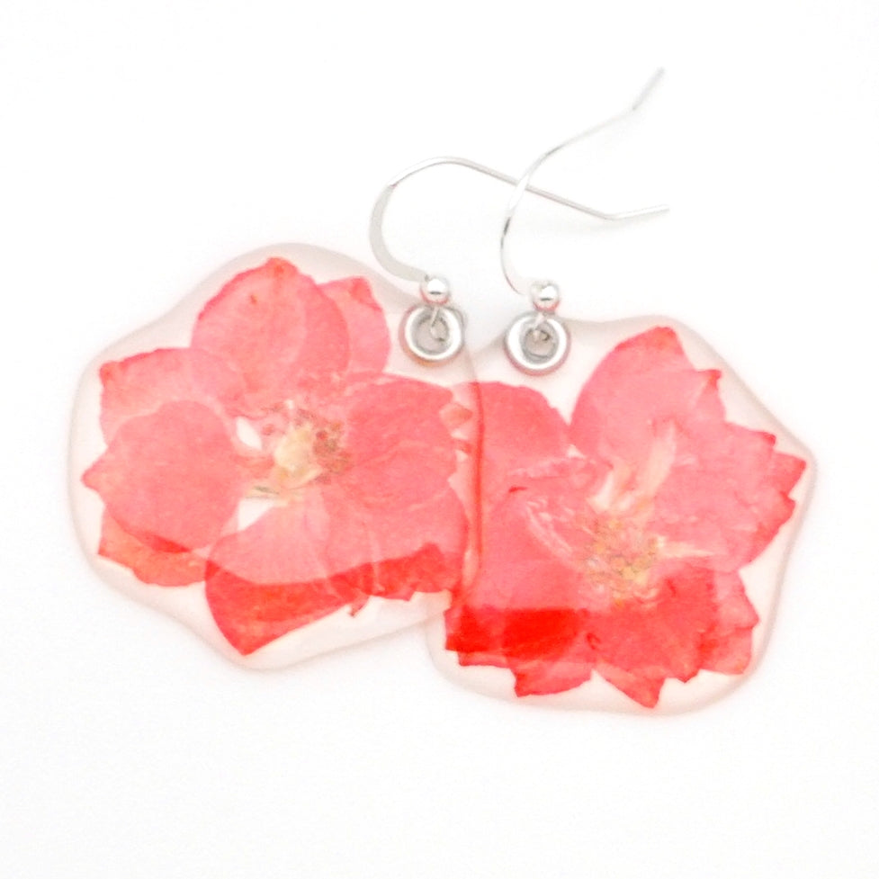 Larkspur Flower Earrings