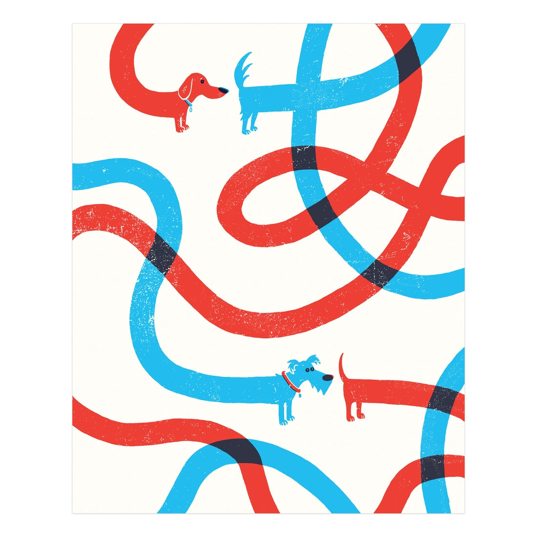 Dog Dance Screen Print