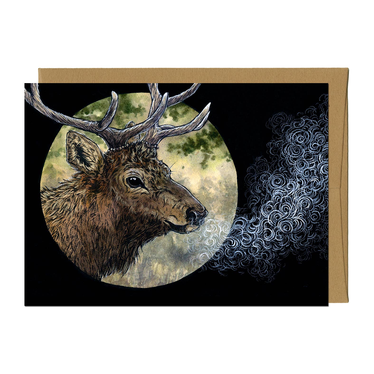 Elk Greeting Card