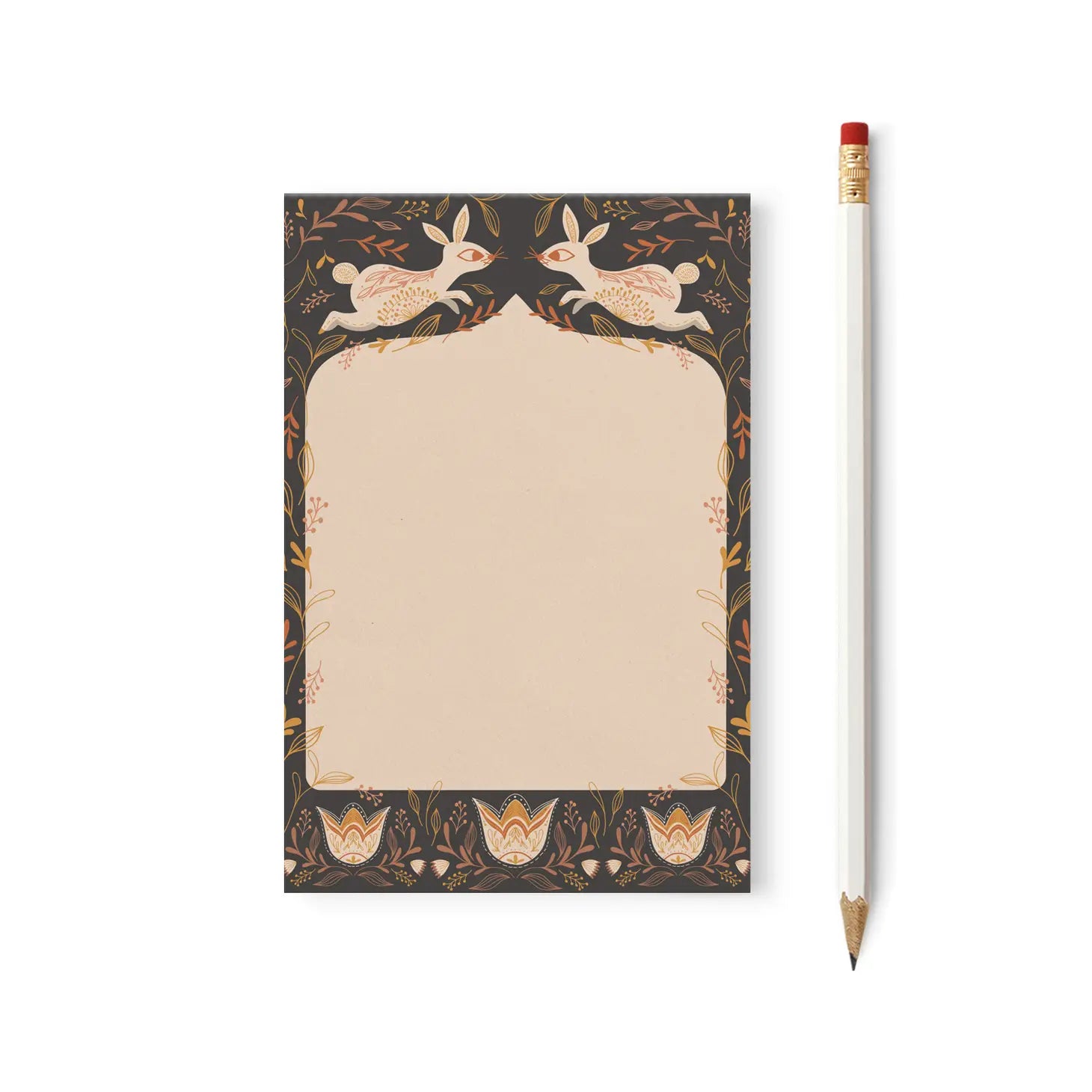 Fall Bunnies  Notepad: 4"x6"