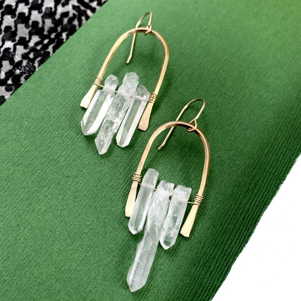 Fallen Crystal Earrings