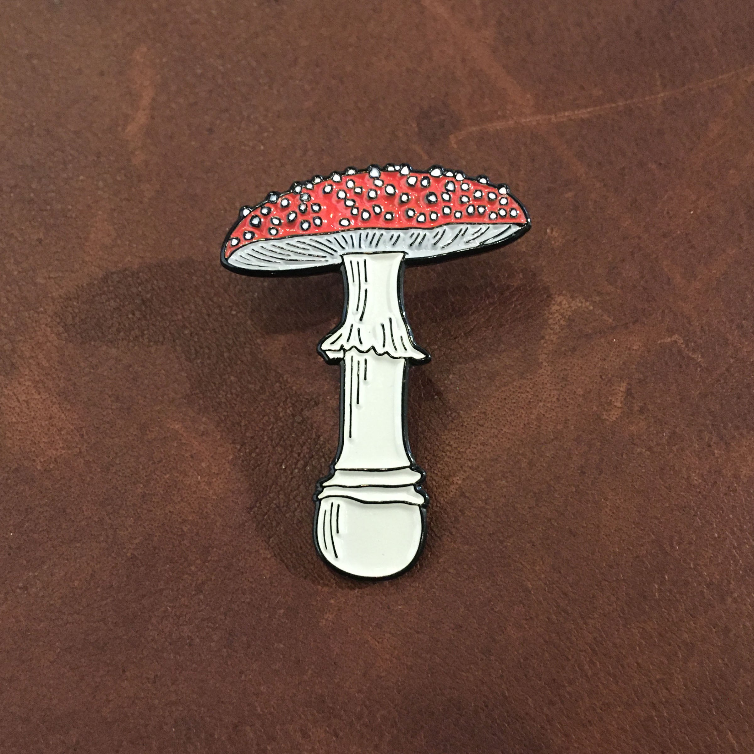 Fly Agaric Mushroom Enamel Pin