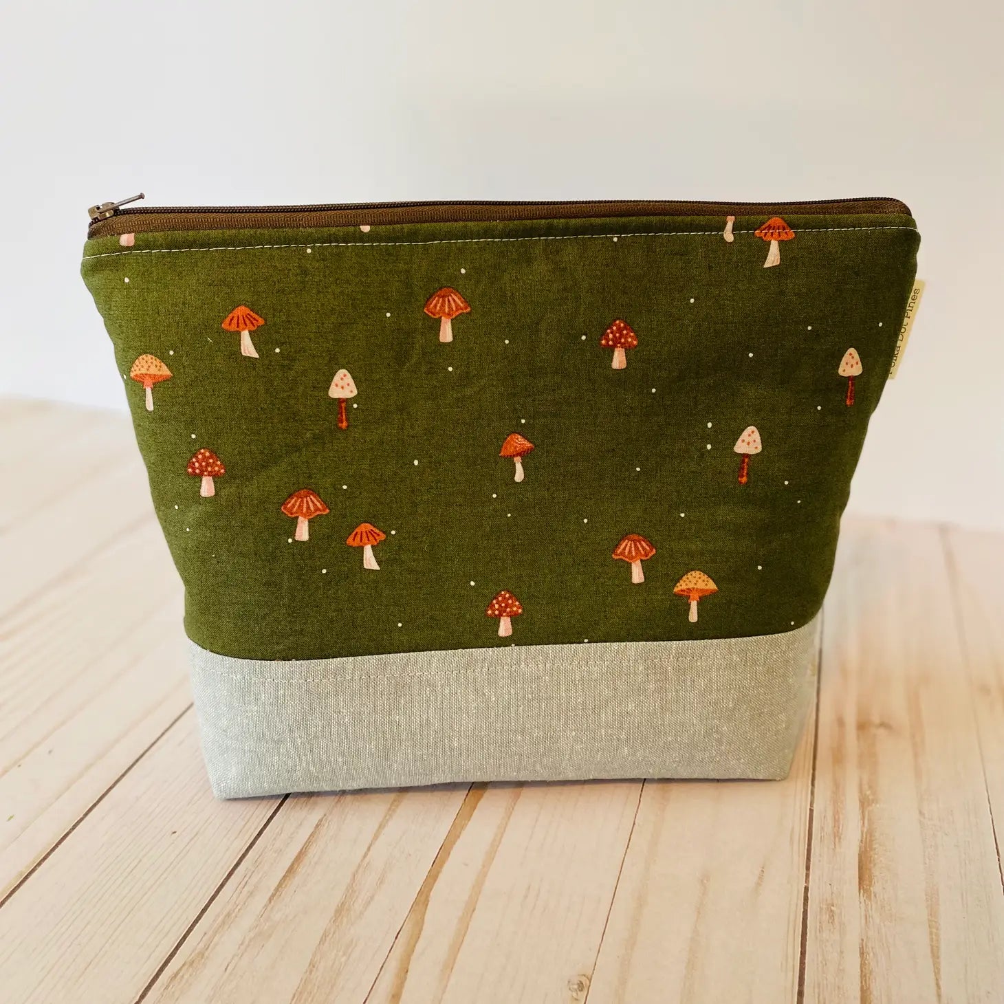 Forest Mushroom Zippered Bag