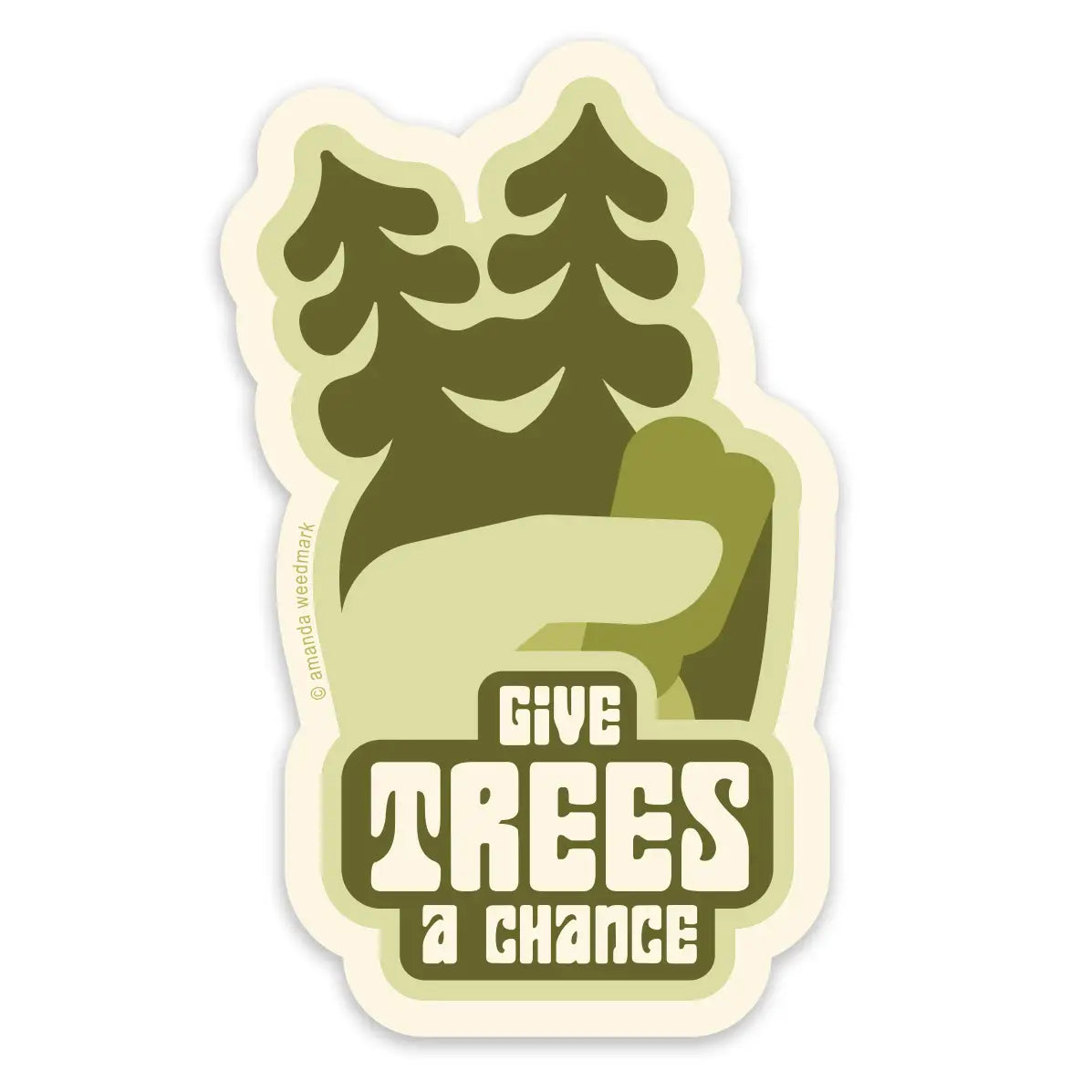 Give Trees a Chance Nature Sticker