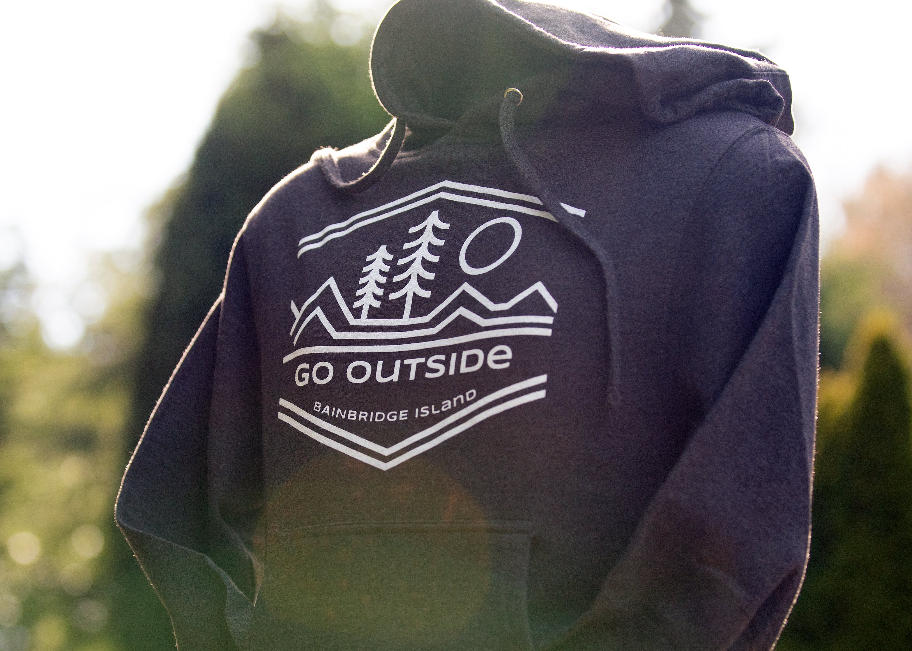 Bainbridge Island Go Outside Hoodie | Charcoal