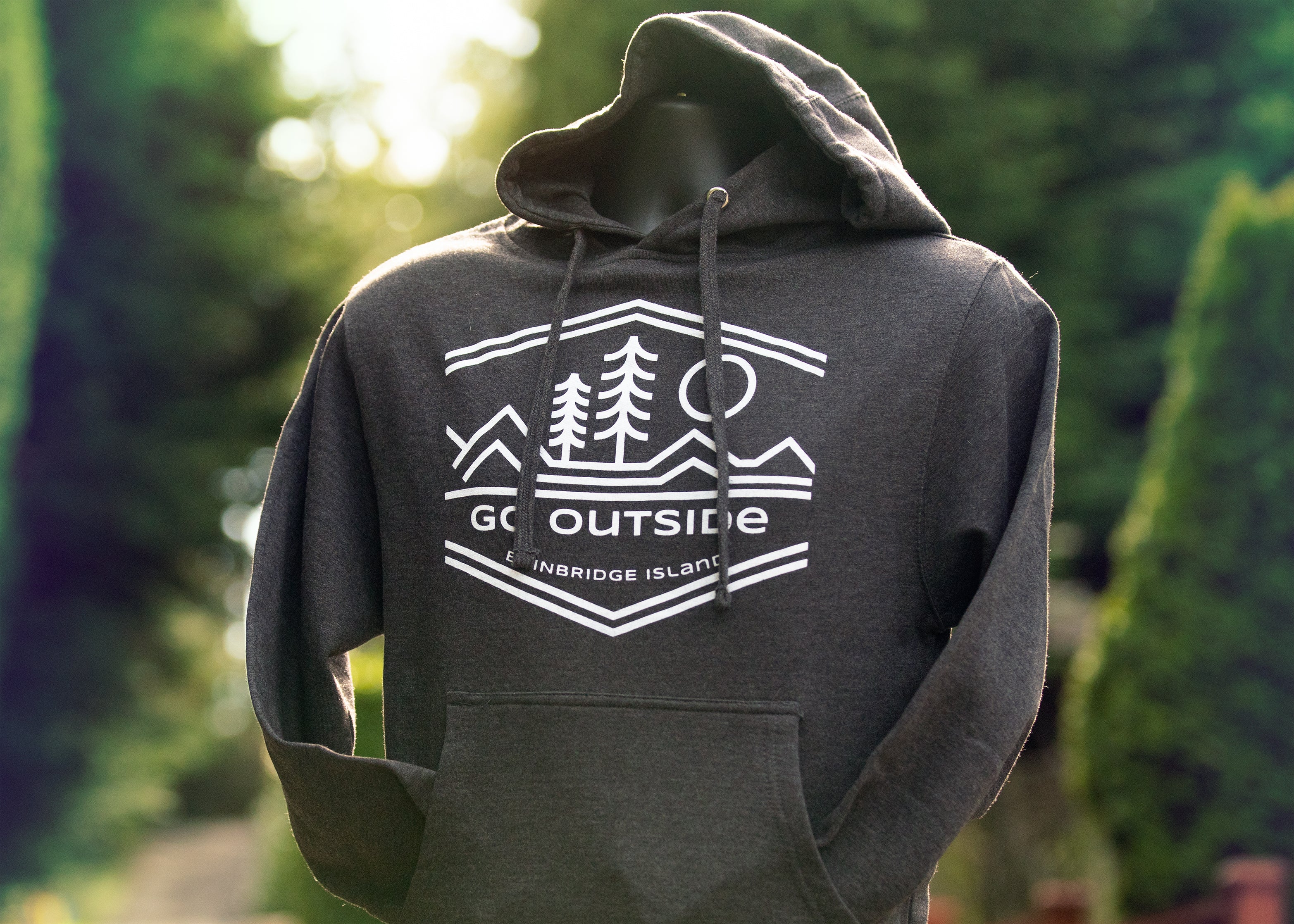 Bainbridge Island Go Outside Hoodie | Charcoal