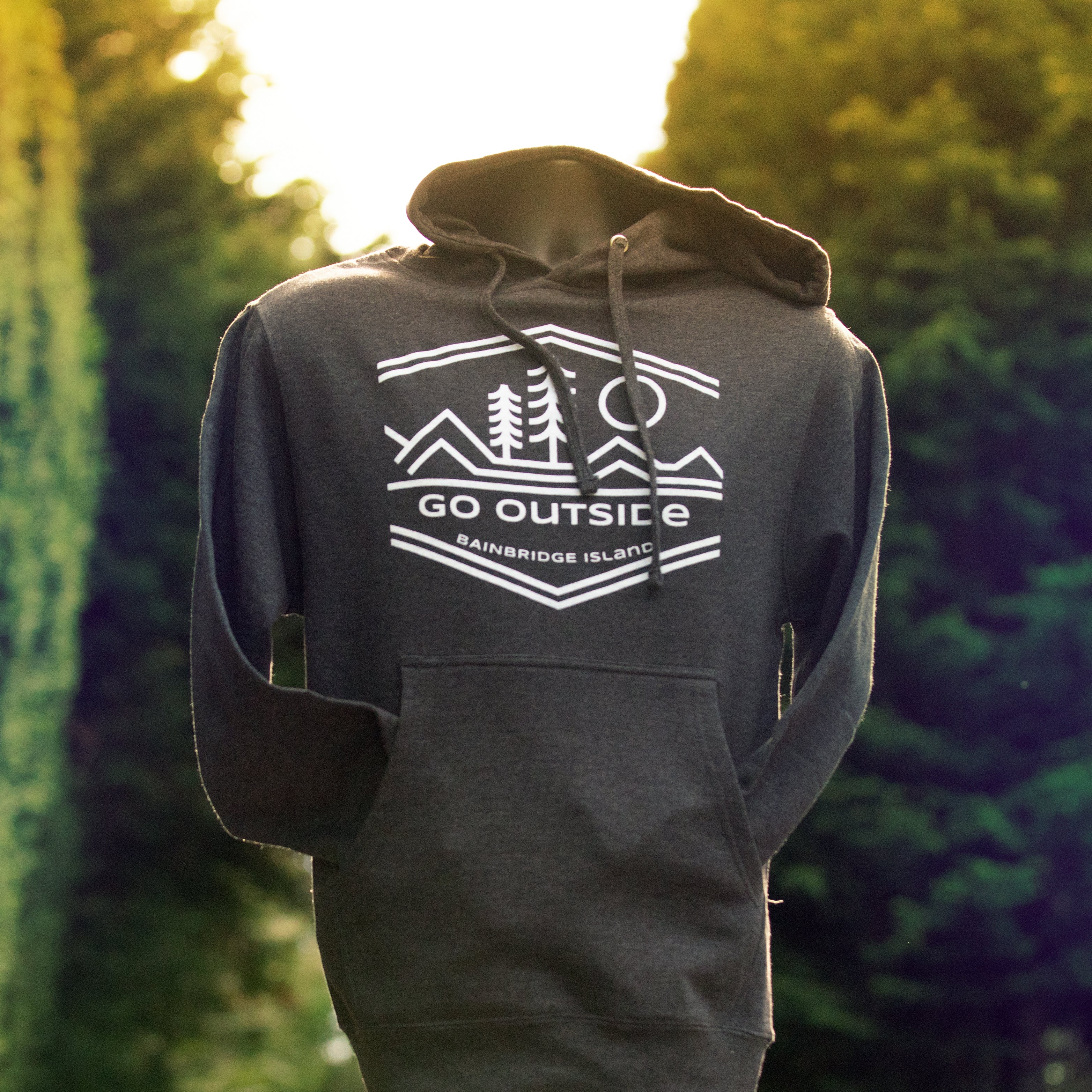 Bainbridge Island Go Outside Hoodie | Charcoal