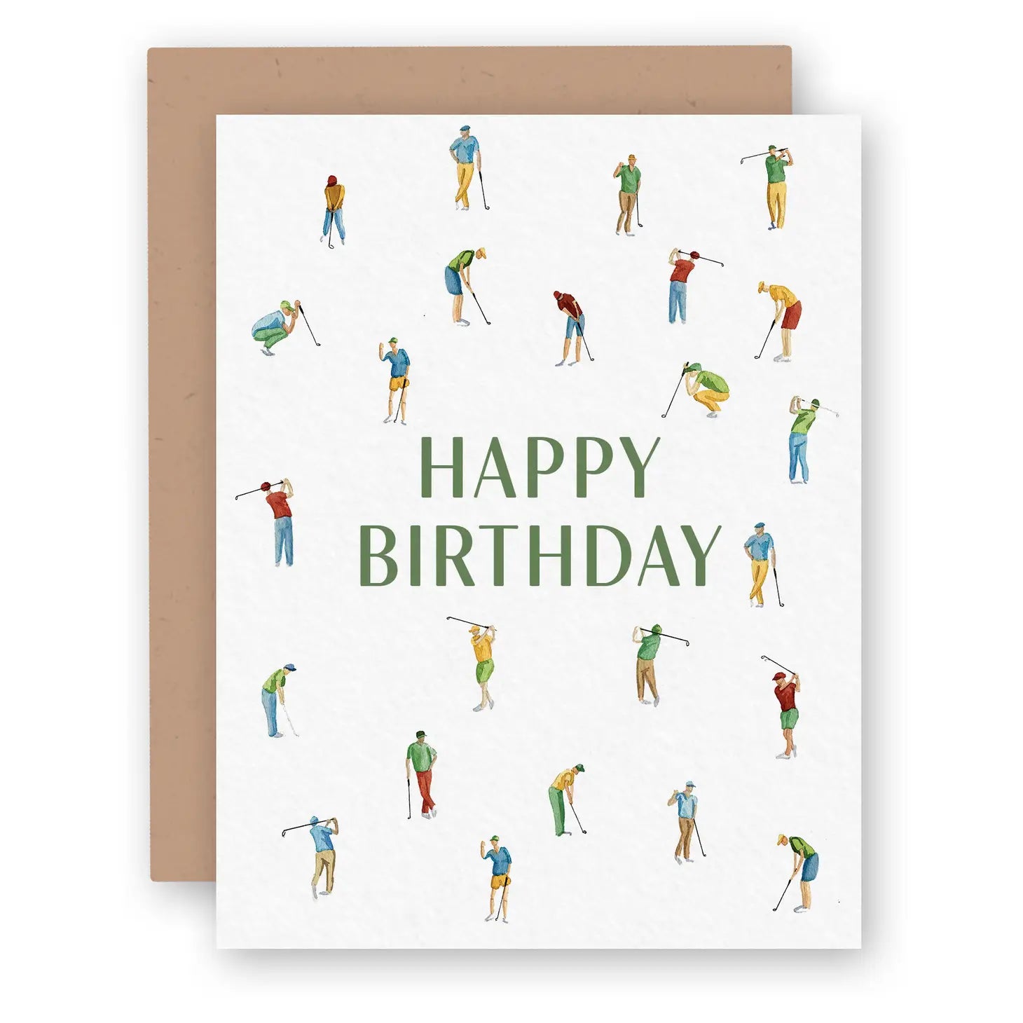 Golfer Happy Birthday Card