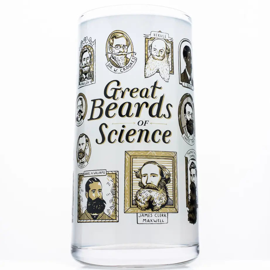 Great Beards of Science Drinking Glass