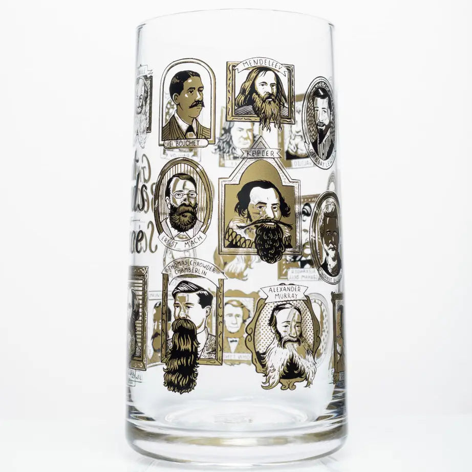 Great Beards of Science Drinking Glass