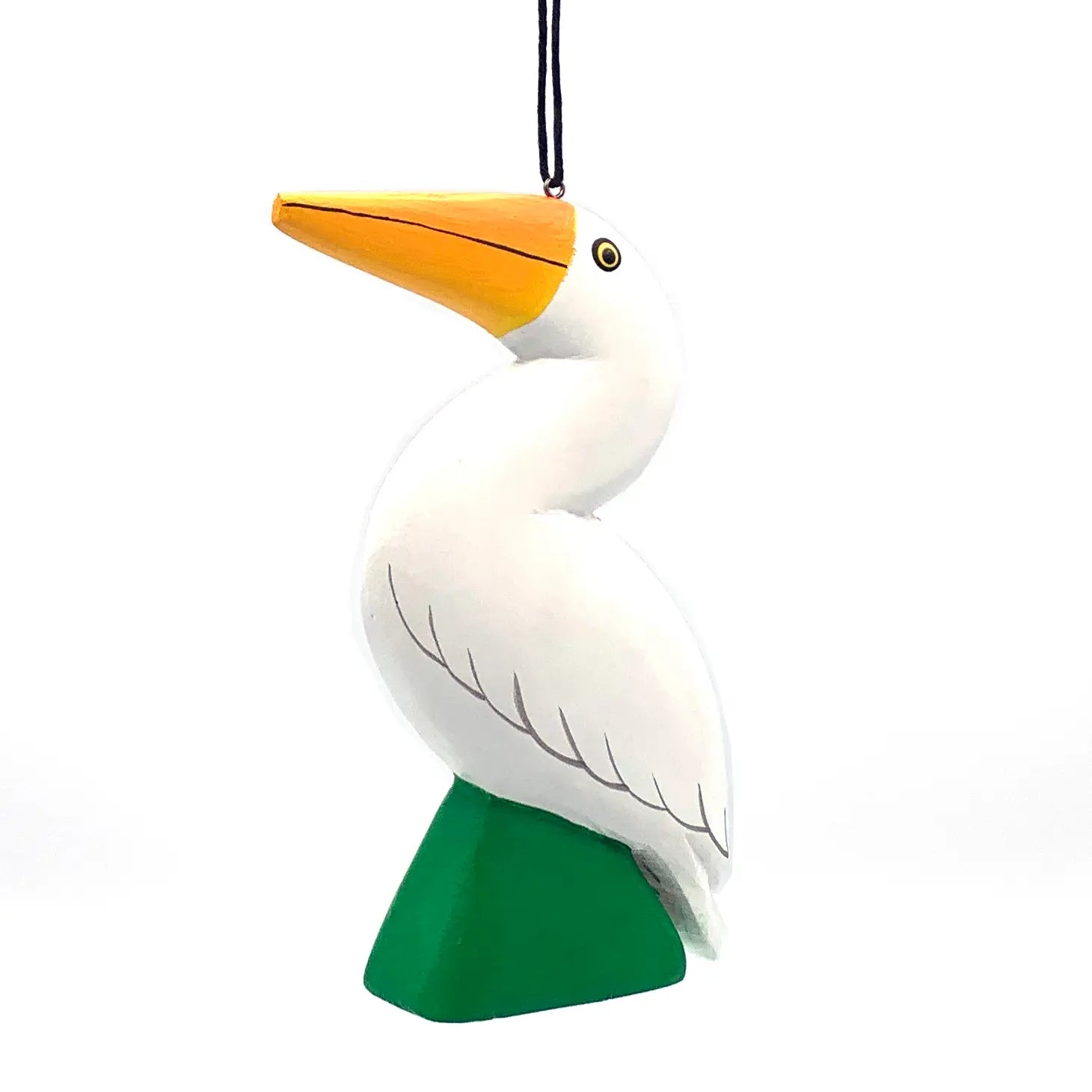 Great Egret Balsa Ornament