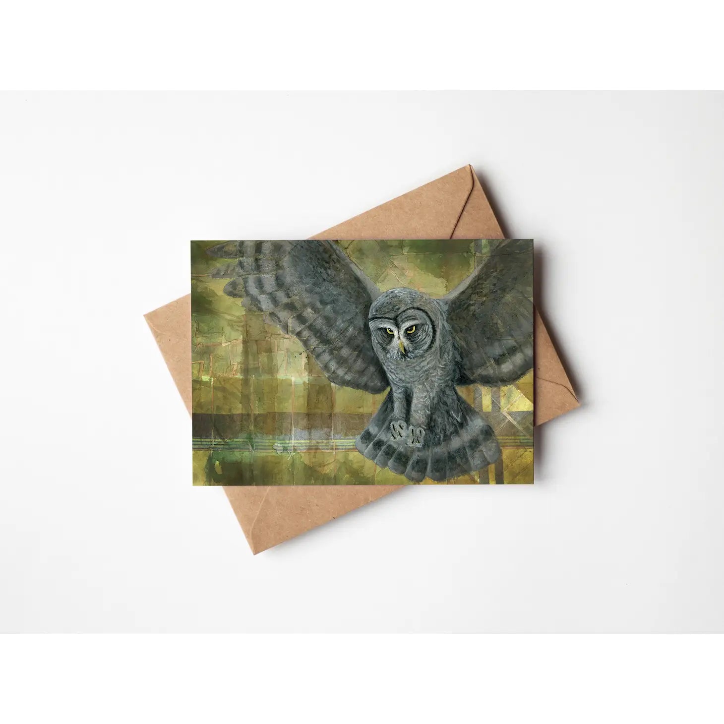 Great Grey Owl 5x7 Greeting Card