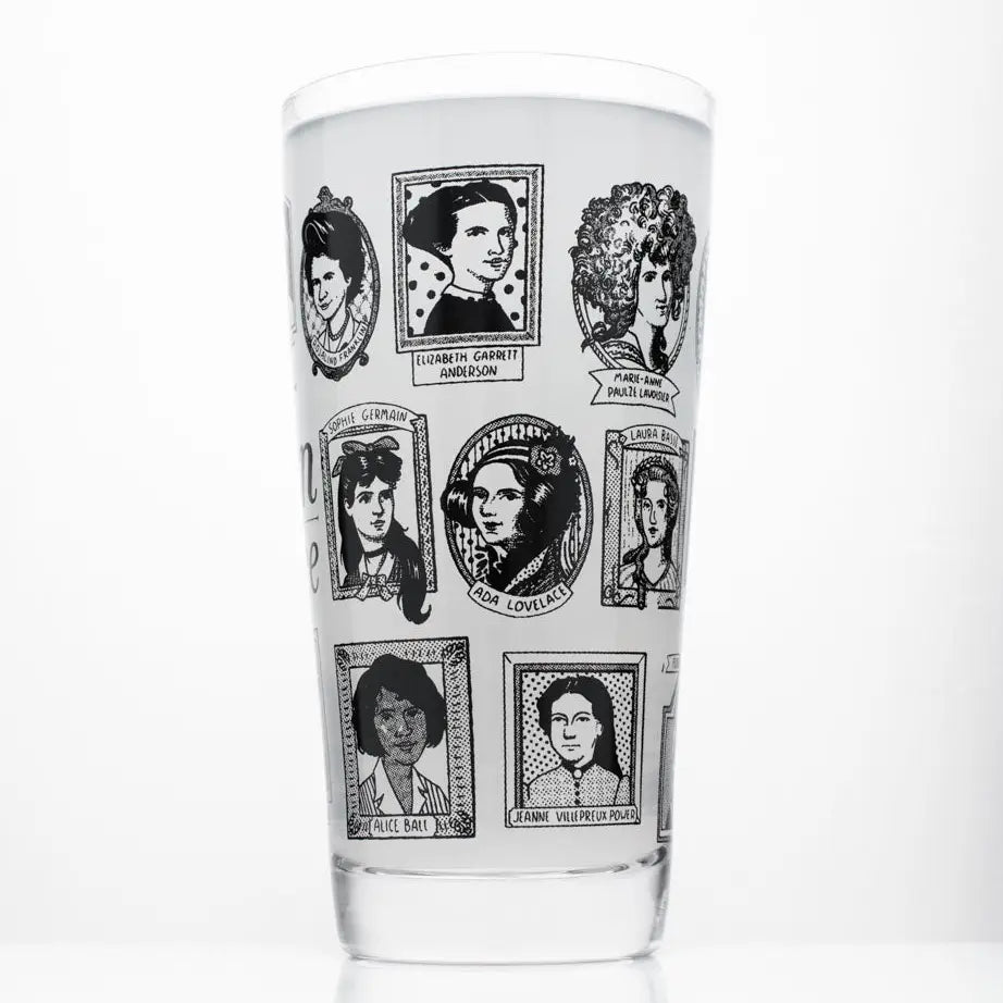 Great Women of Science Beer Glass