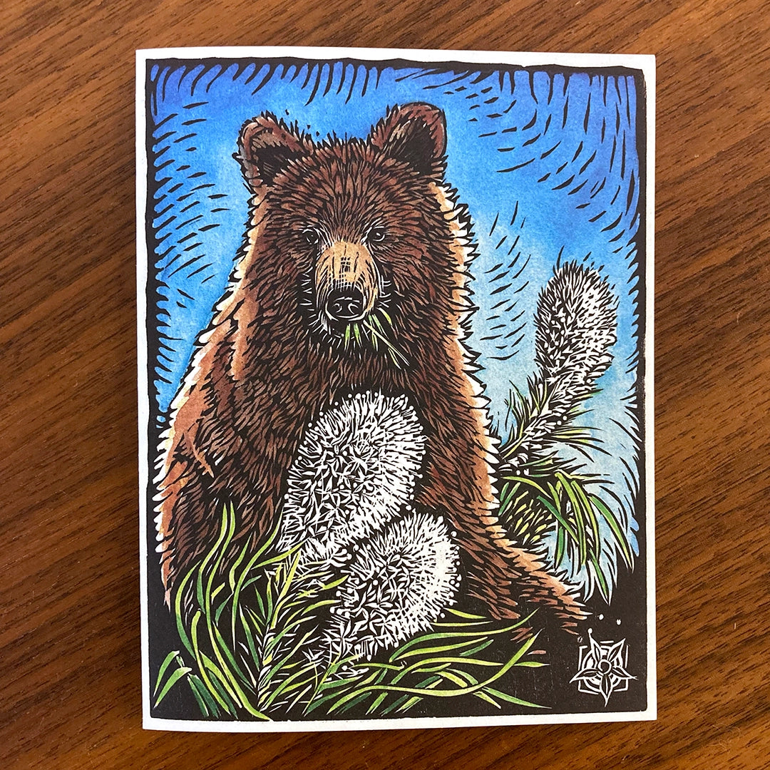 Grizzly Cub: One Summer Day Card