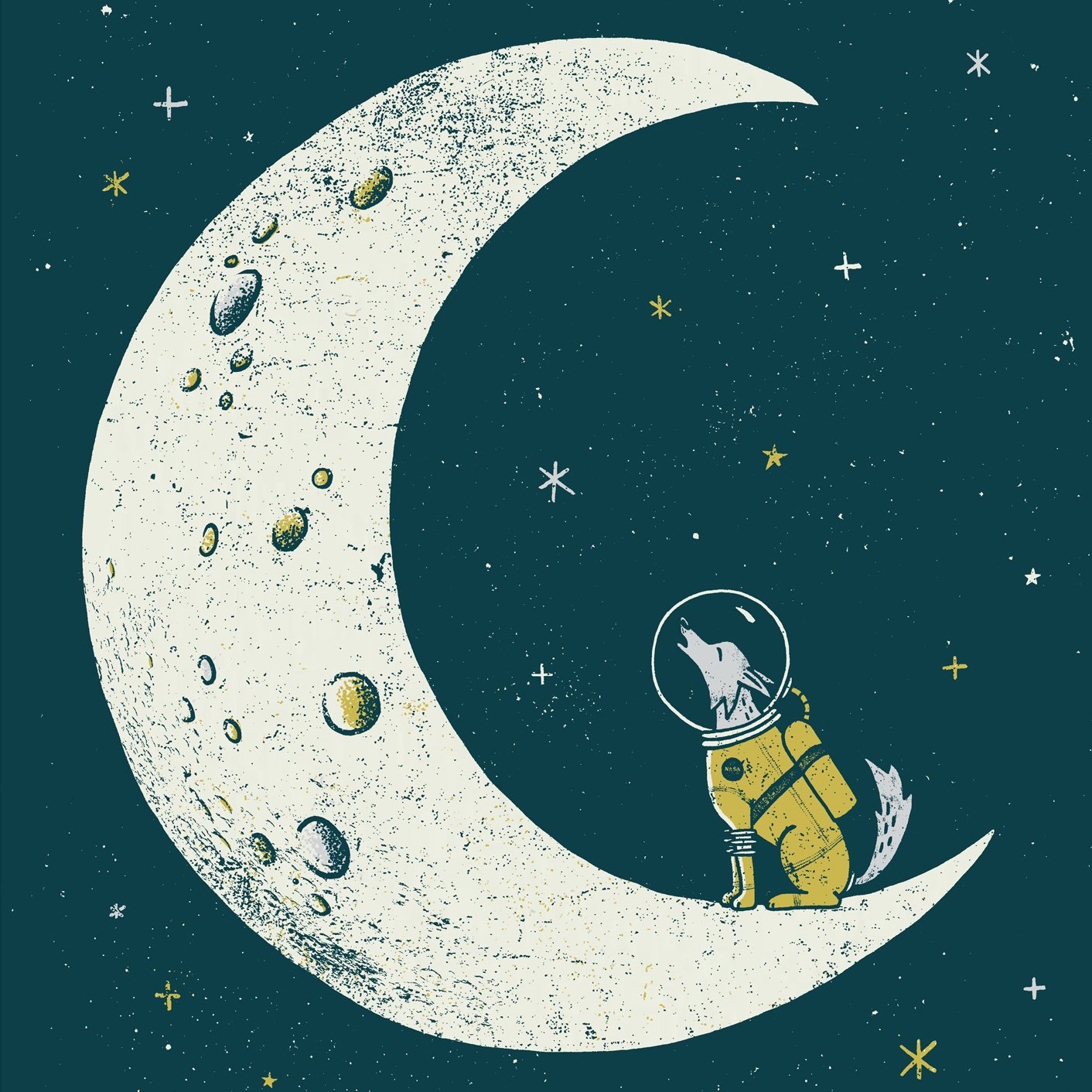 Howl at the Moon Screen Print