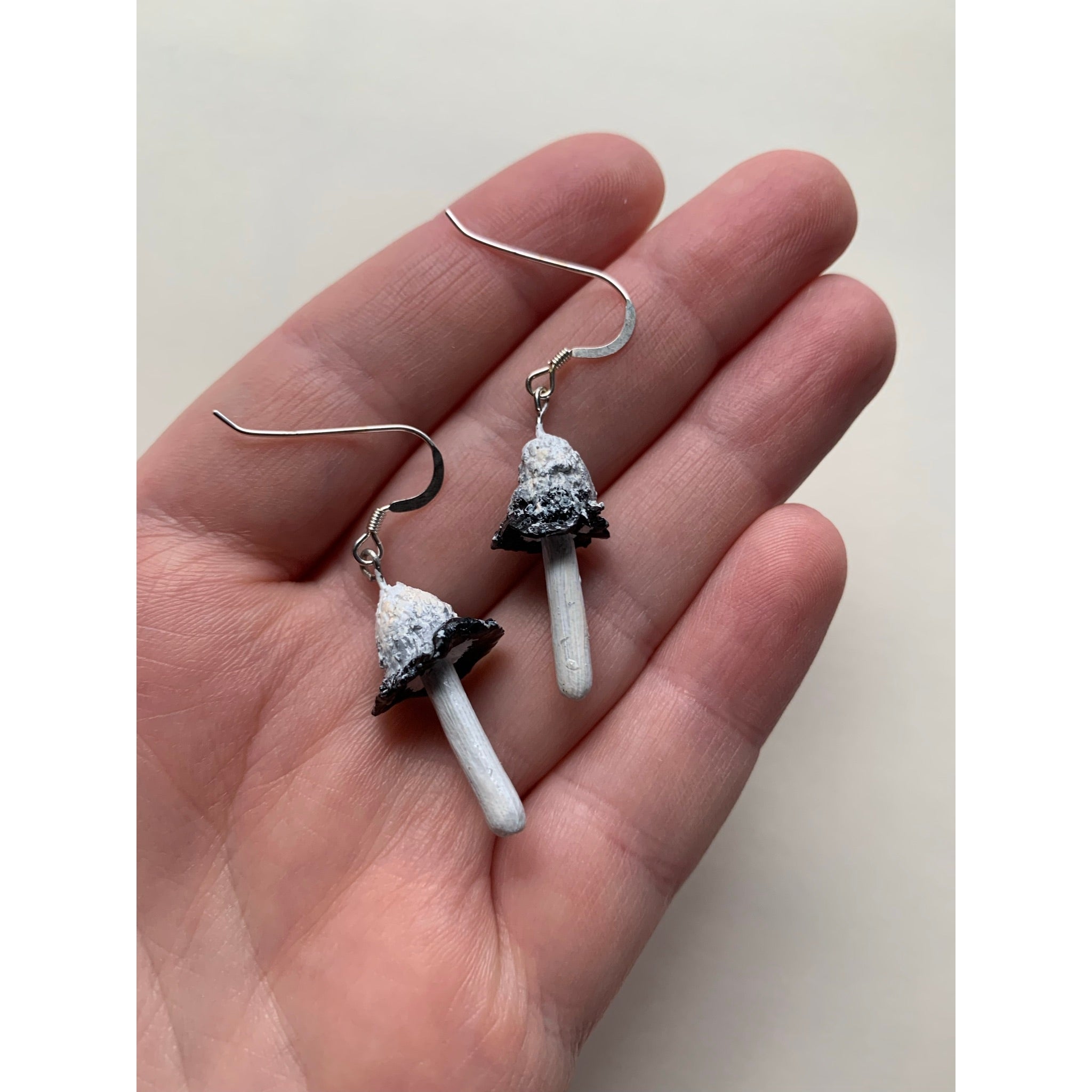 Inky Cap Mushroom Earrings