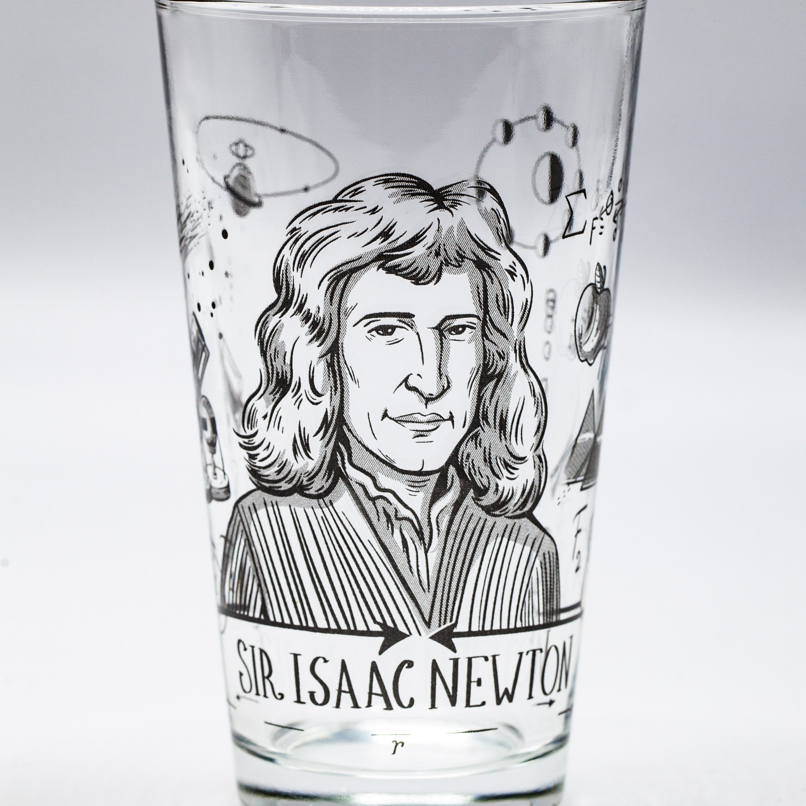 Isaac Newton - Heroes of Science Pint Glass