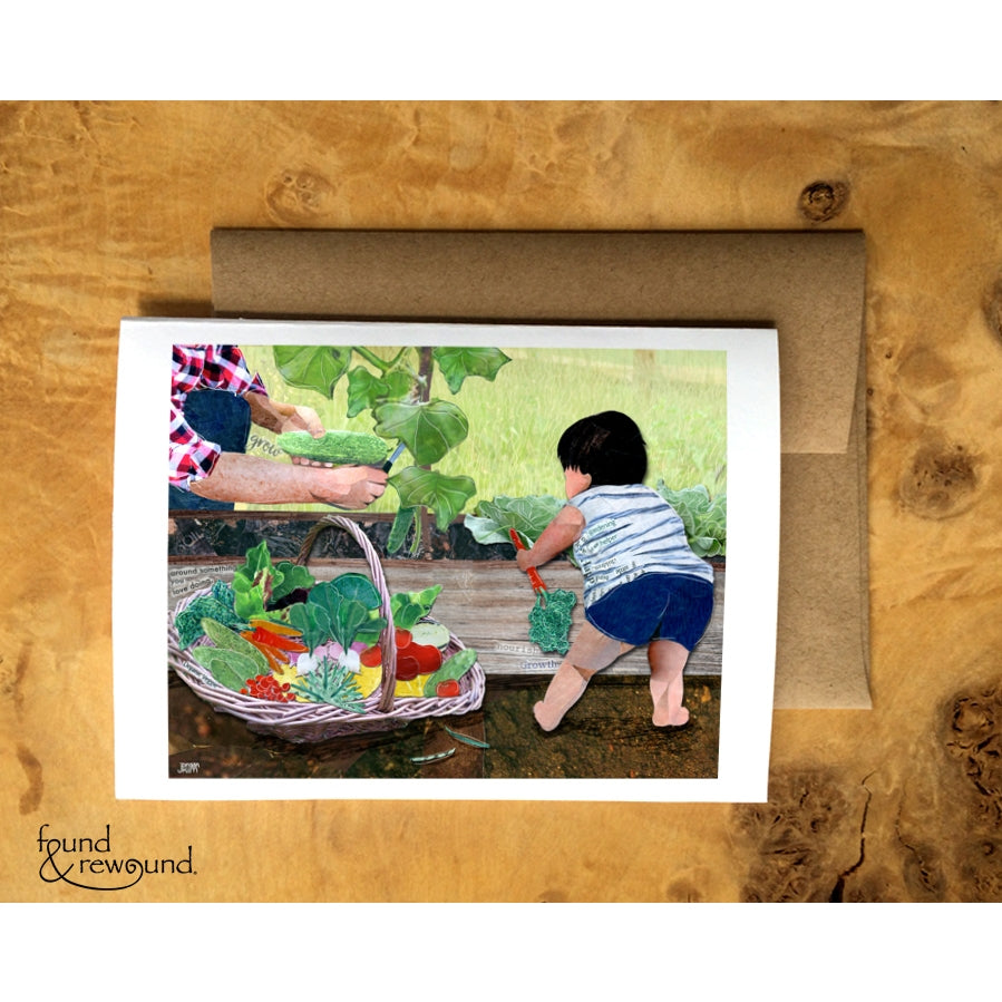 July Garden Helper - Greeting Card