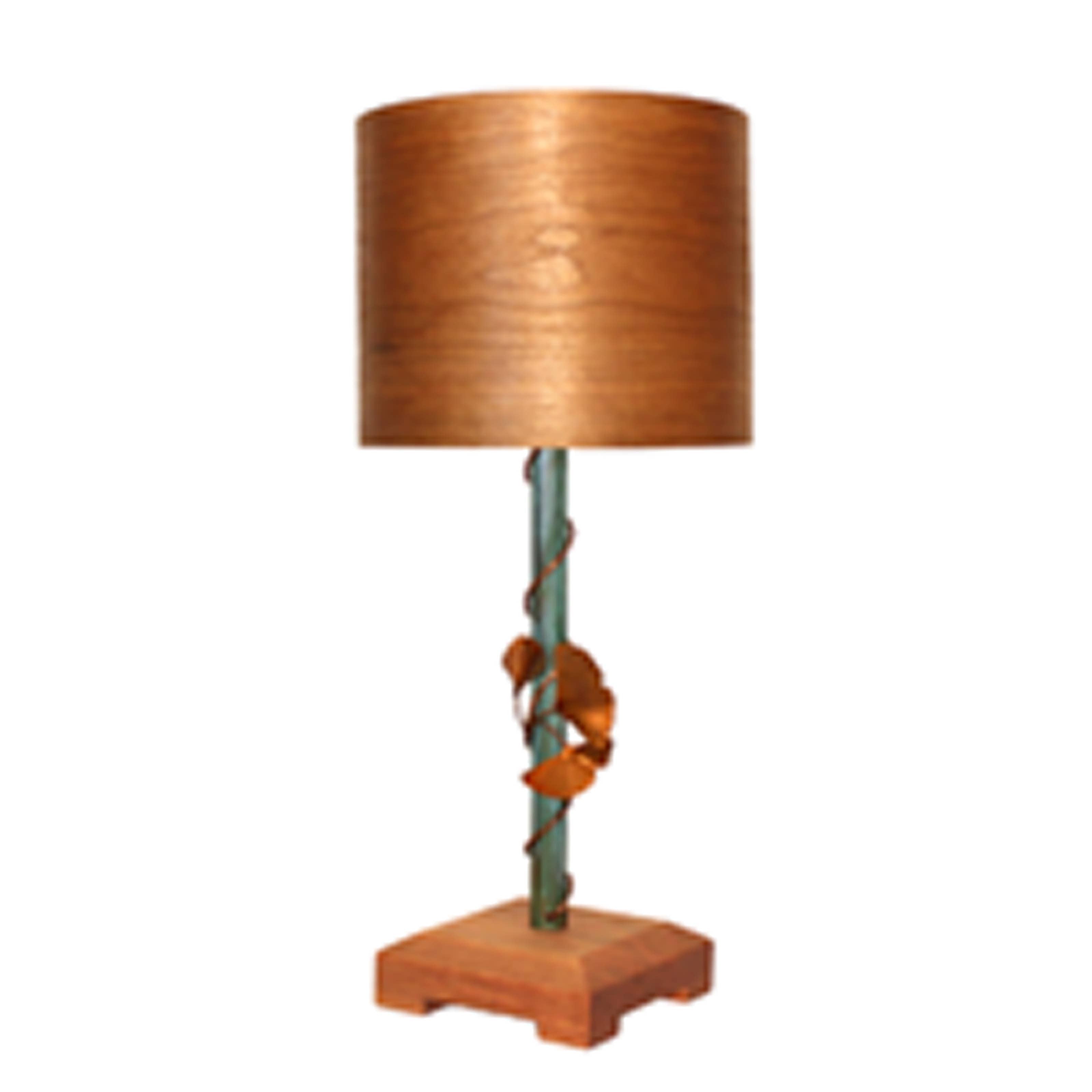 Lamp, Patina Ginkgo & Cherry Table Lamp