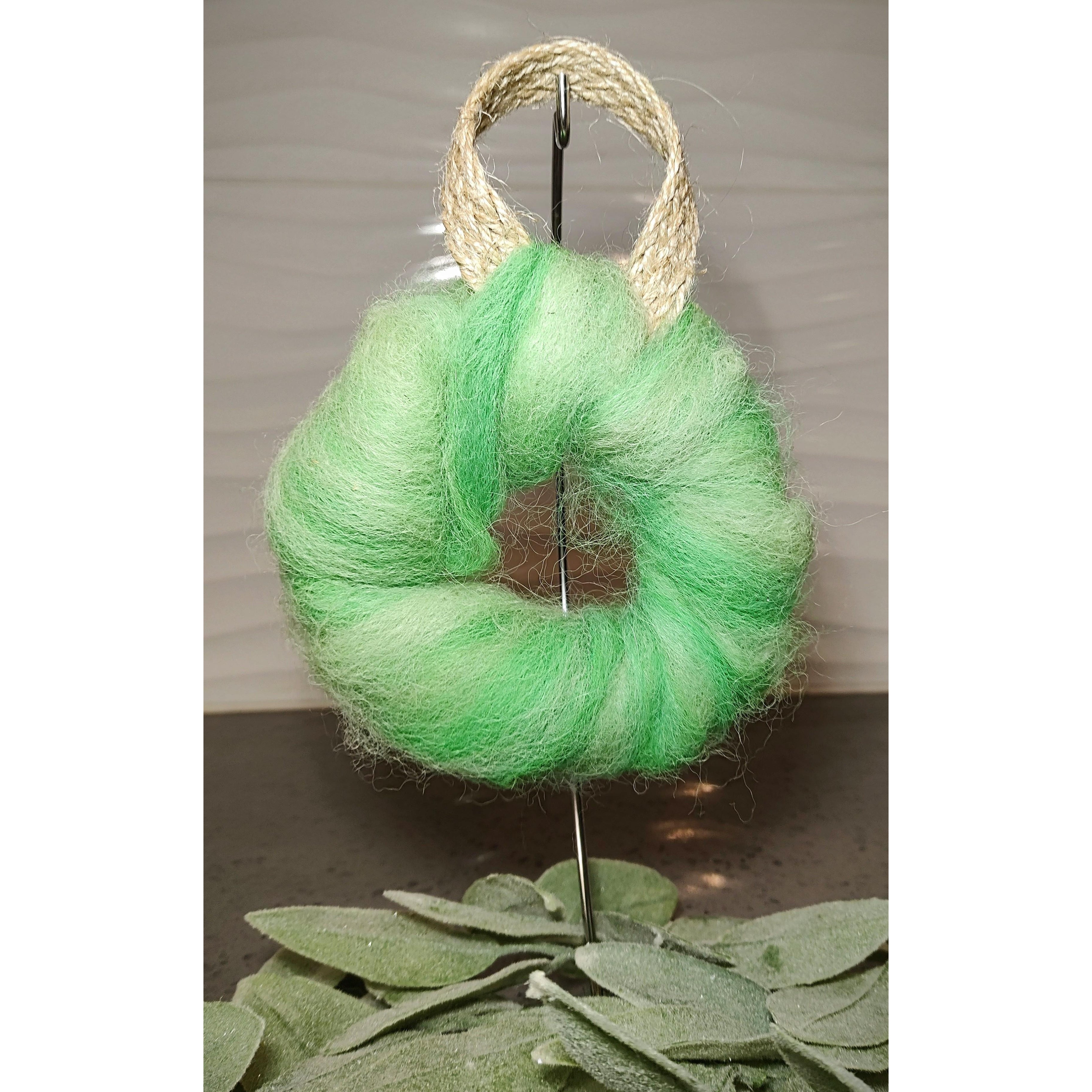 Alpaca Fiber Bird Nesting Mini-Wreath