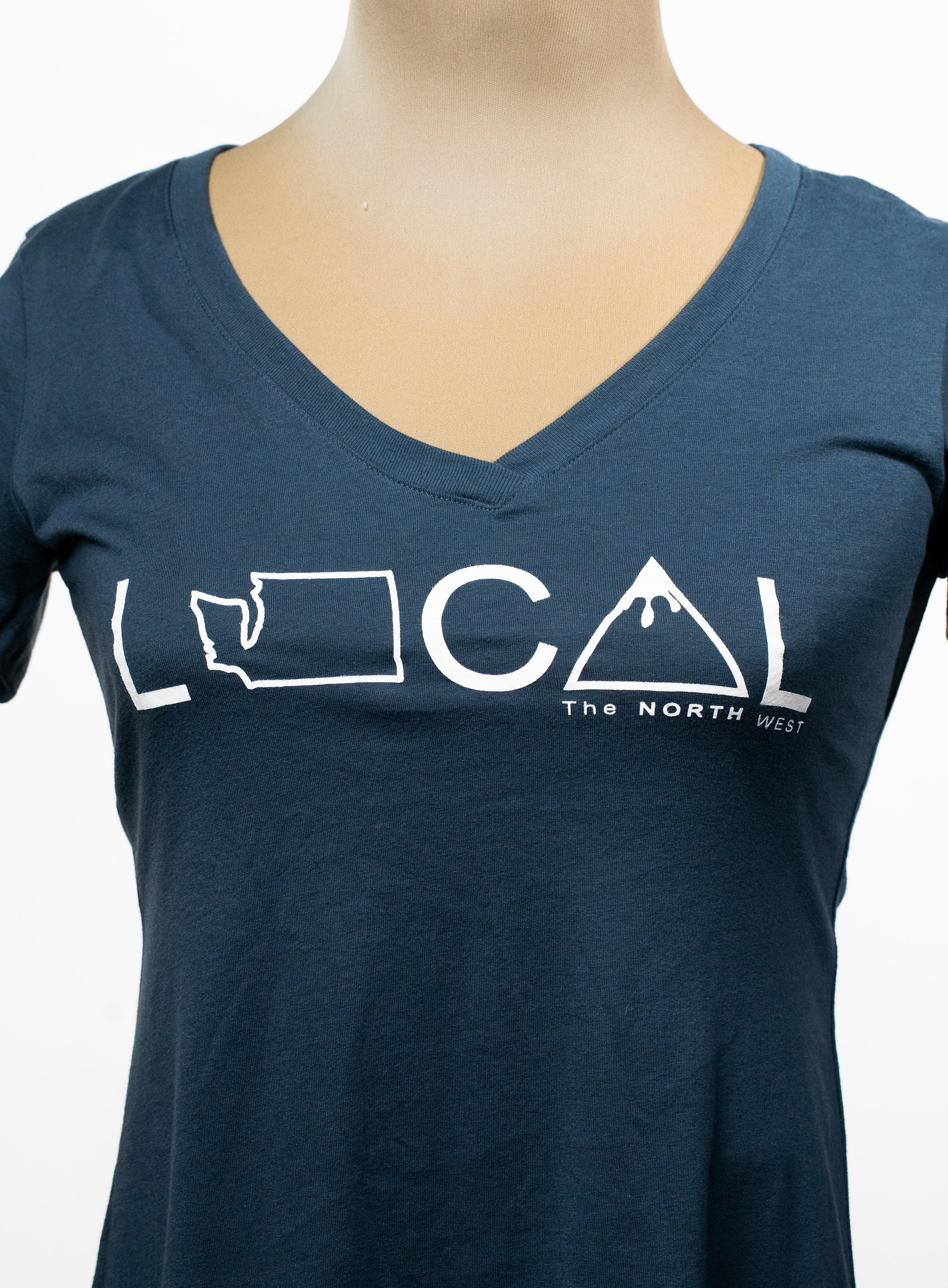 Local V Neck T-Shirt [Navy]