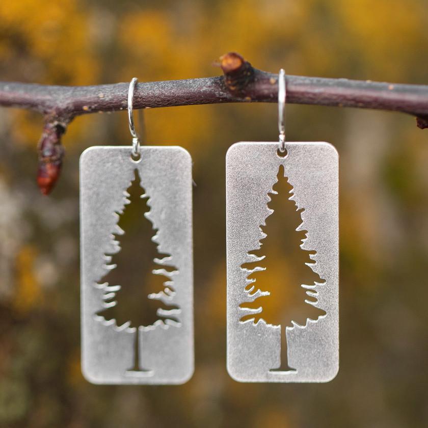 Pine Silhouette Earrings