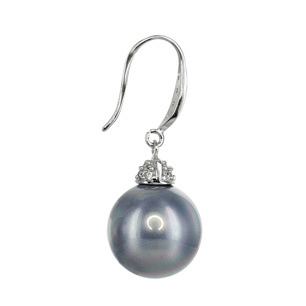 Masami South Sea Shell Pearl Drop Earrings